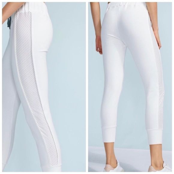 Anthropologie Mesh stripped joggers by Maaji - Picture 1 of 8